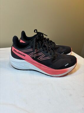 Salomon Aero Blaze Women’s Running Shoes Black Tea Rose Size 6.5